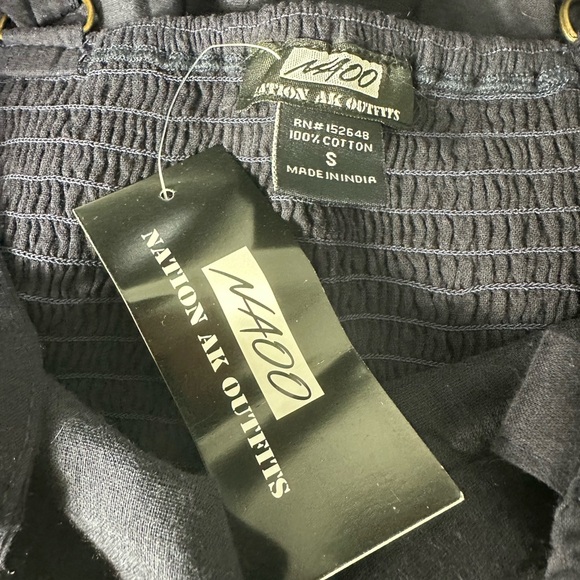 Nation Ak Outfits  Navy Eyelet Dress. - Picture 2 of 7